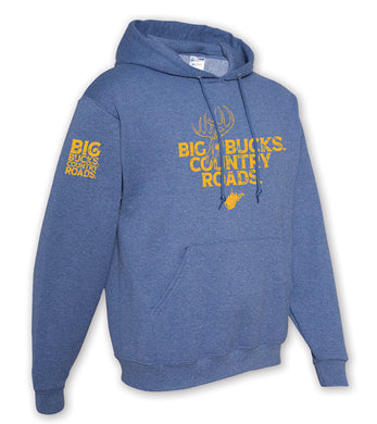 Big Bucks Country Roads Hoodie - Blue