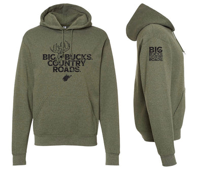 Big Bucks Country Roads Hoodie - Green