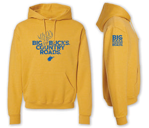 Big Bucks Country Roads Hoodie - Gold