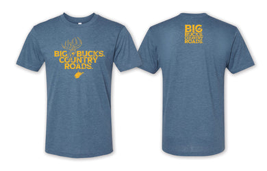 Big Bucks Country Roads Tee - Blue