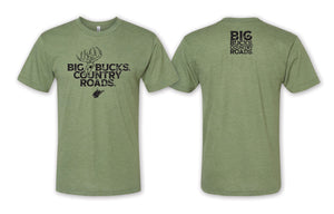 Big Bucks Country Roads Tee - Green