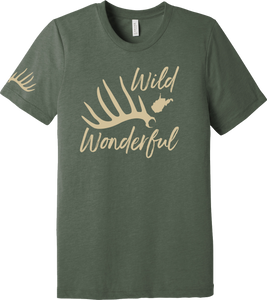 Wild Wonderful Shed Tee - Military Green