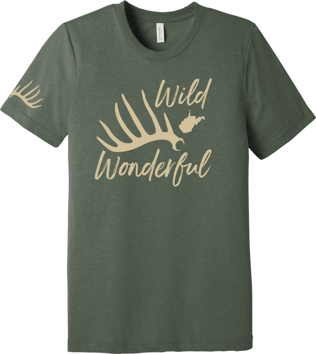 Wild Wonderful Shed Tee - Military Green