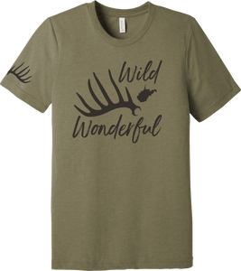 Wild Wonderful Shed Tee - Olive Drab