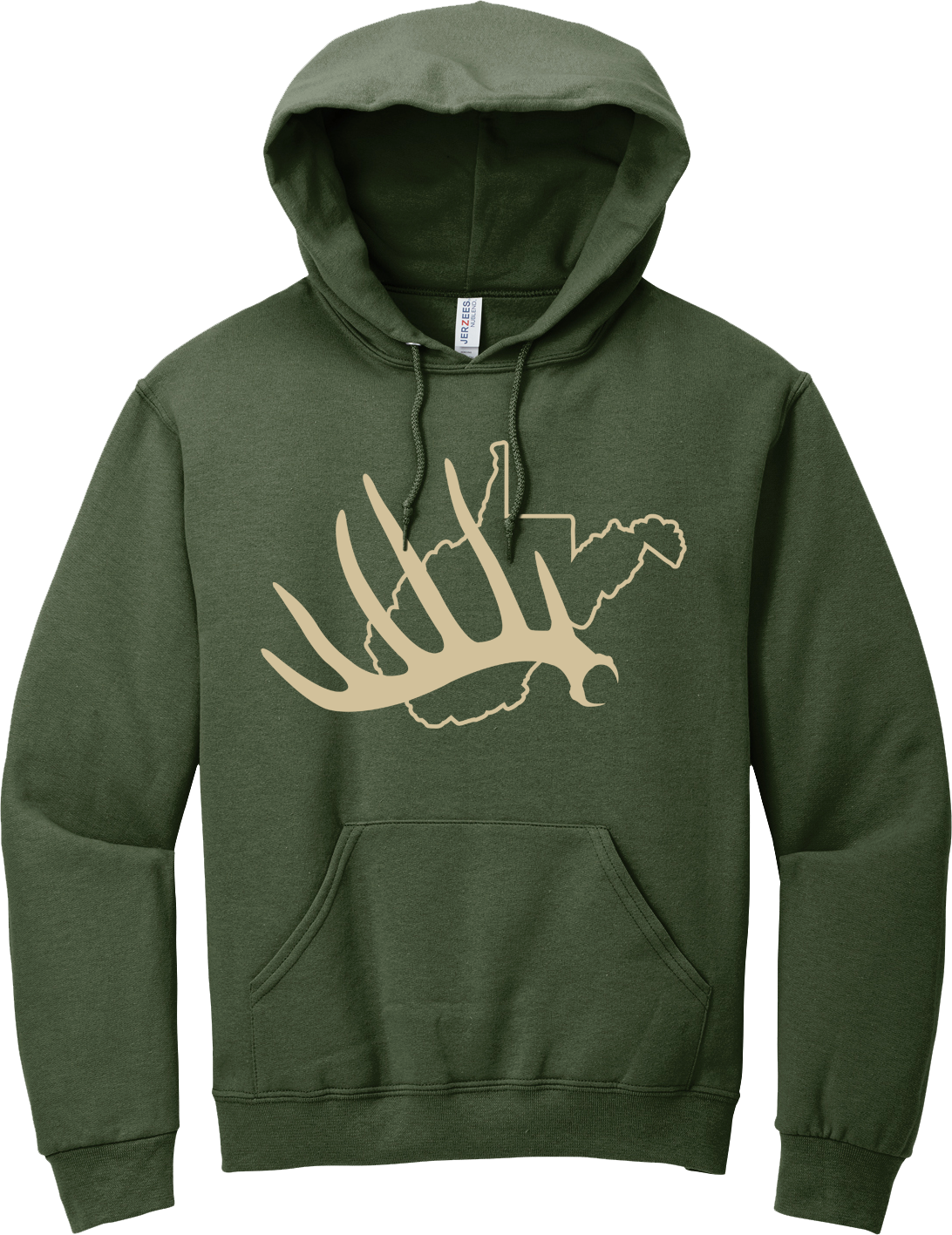 WV Shed Hoodie - Military Green & Khaki – Big Bucks Apparel WV Shed Hoodie - Military Green & Khaki – Big Bucks Apparel