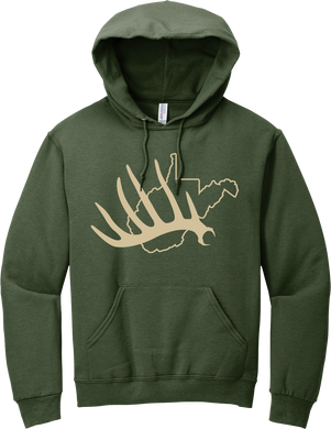 WV Shed Hoodie - Military Green & Khaki